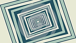 Abstract concentric squares, geometric tunnel design, vector design Generative AI