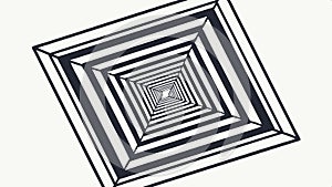 Abstract Concentric Squares Optical Illusion Vector, vector design Generative AI