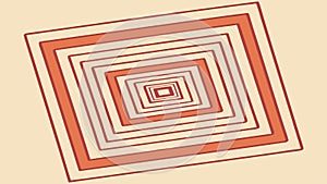 Abstract Concentric Squares, Visual Depth and Focus, vector design Generative AI