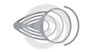 Abstract Concentric Wave Pattern, Modern Fluid Design, vector design Generative AI