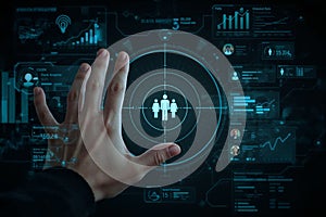 Abstract Concept of Blockchain for Corporate Records.