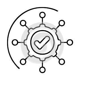 Abstract concept of connected verified processes and systems in a network