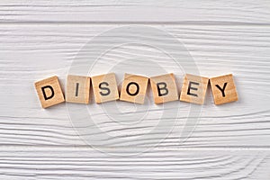 Abstract concept of disobey.