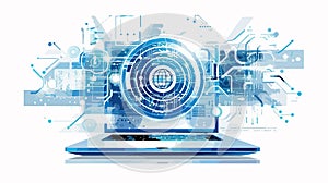 Innovative Information Technology Courses Abstract Concept