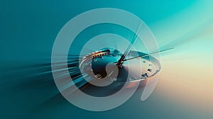 Abstract Concept of Passing Time.AI generated image