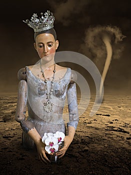 Surreal Princess, Queen, Desolate Desert photo