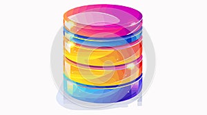 Modern Database Management Abstract Concept Vector Illustration