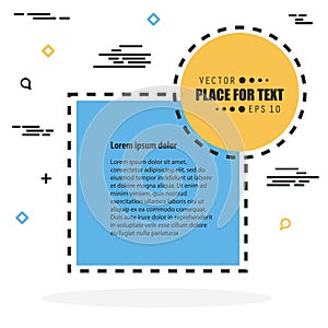 Abstract concept vector empty speech square quote text bubble. For web and mobile app isolated on background