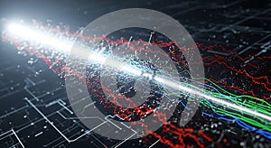 An abstract visualization of data streams and concepts