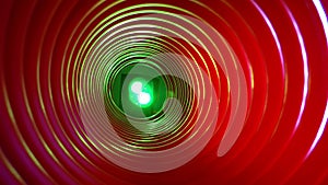 Abstract conceptual background with futuristic high tech wormhole tunnel