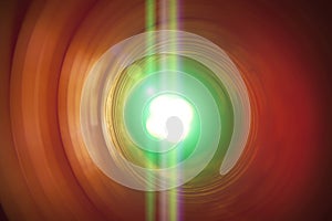 Abstract conceptual background with futuristic high tech wormhole tunnel