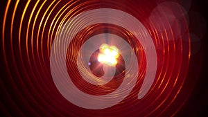 Abstract conceptual background with futuristic high tech wormhole tunnel