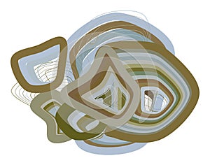 Abstract conceptual geometric path lines pattern. Design, background, drawing & shape.