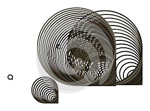 Abstract conceptual geometric pattern. Illustration, drawing, template & repeat.