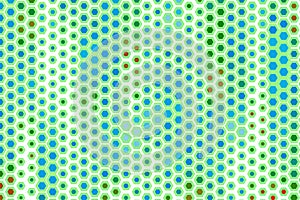 Abstract conceptual hexagon pattern. White, repeat, vector & web.