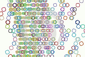 Abstract conceptual mixed pattern. Shape, texture, repeat, color & creative.