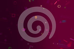 Abstract conceptual pattern shape. Art, backdrop, color & round.