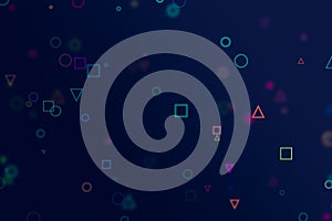 Abstract conceptual pattern shape. Round, art, surface & graphic.