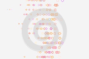 Abstract conceptual square, rectangle pattern. Shape, background, digital, canvas & art.