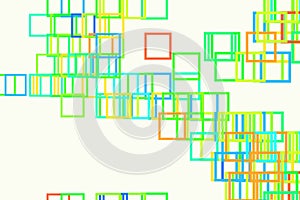 Abstract conceptual square, rectangle pattern. Shape, color, graphic, canvas & web.
