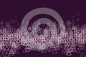 Abstract conceptual triangle pattern. Shape, digital, design, abstract & drawing.