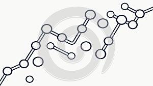 Abstract Connected Dots Network, Digital Technology Concept, vector design Generative AI