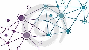 Abstract Connected Dots Network Geometric Design, vector design Generative AI