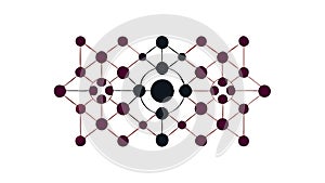 Abstract Connected Dots Network Pattern Vector, vector design Generative AI