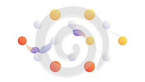 Abstract Connecting Dots for Network & Data Visualization, vector design Generative AI