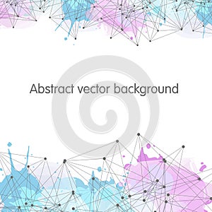 Abstract connection background. Background for header, poster, science festival or conference photo