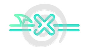 Abstract Connection Icon: Digital Links Network Interface, vector design Generative AI