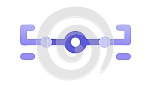 Abstract Connection Nodes Network Paths, vector design Generative AI