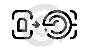 Abstract connection or process icon, representing workflow , vector design Generative AI