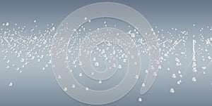 Abstract connection wave with dots and lines 3D rendering