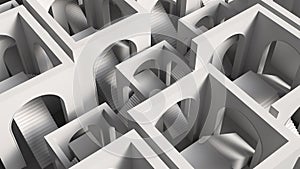 abstract construction in escher optical art style