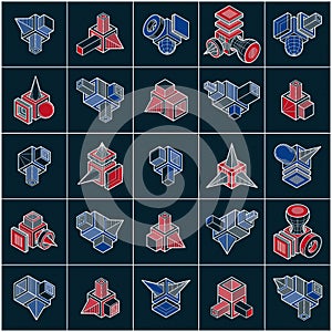 Abstract construction isometric designs, vector set.