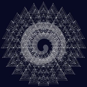 Abstract Construction Structure Lines Shapes And Forms Vector