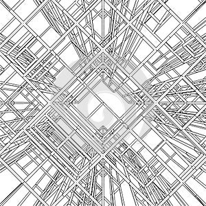 Abstract Construction Structure Vector