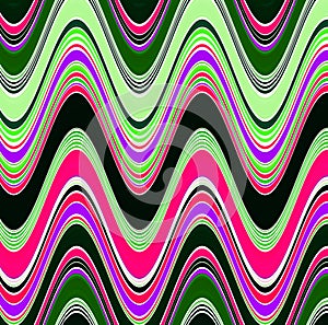 Abstract and contemporary digital art colourful wave design