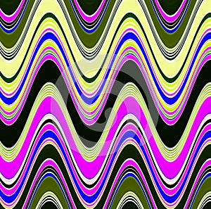 Abstract and contemporary digital art colourful wave design