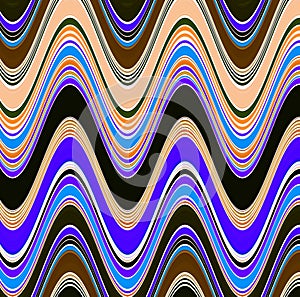 Abstract and contemporary digital art colourful wave design