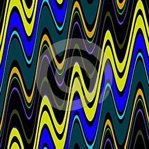 Abstract and Contemporary Digital Art colourful wave pattern