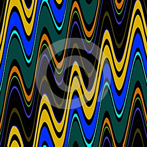 Abstract and Contemporary Digital Art colourful wave pattern