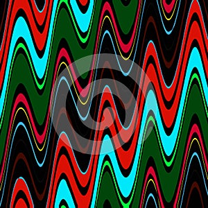 Abstract and Contemporary Digital Art colourful wave pattern