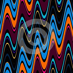 Abstract and Contemporary Digital Art colourful wave pattern