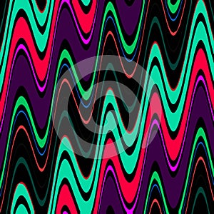 Abstract and Contemporary Digital Art colourful wave pattern
