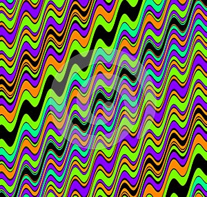 Abstract and Contemporary Digital Art colourful wave pattern