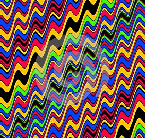 Abstract and Contemporary Digital Art colourful wave pattern