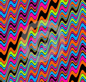 Abstract and Contemporary Digital Art colourful wave pattern