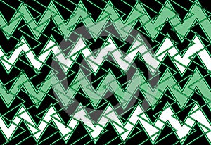 Abstract and Contemporary Digital Art ZigZag Pattern Design